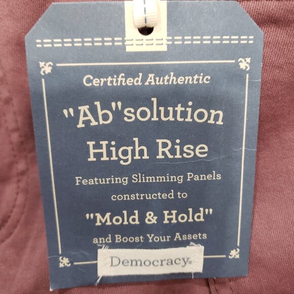 Democracy Sizes "Ab"solution® High Rise Roll Cuff Plus Cargo Utility Pant NWT - Picture 6 of 13